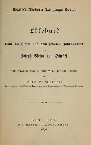 Joseph Viktor von Scheffel: Ekkehard (1896, Heath)