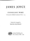 James Joyce: Finnegans wake (1978, Garland Pub.)